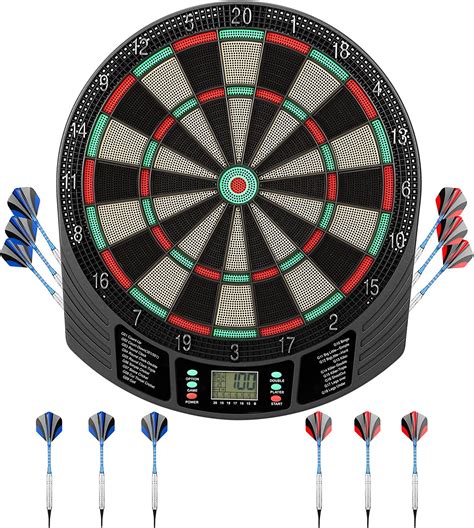 Buy Biange Electronic Dart Board Soft Tip Digital Dartboards 18 Games