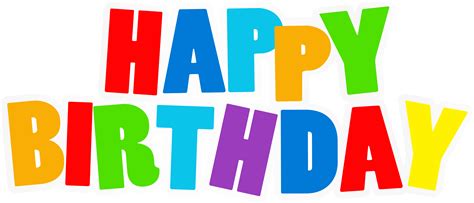 Birthday Colorful Png Clip Art Image Gallery Happy Birthday Png Text