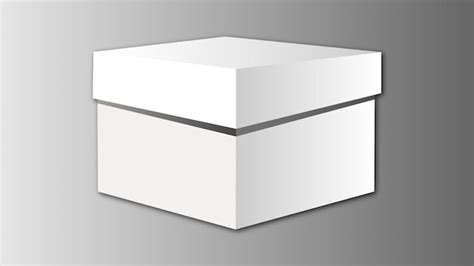 Premium Vector White Box Mockup