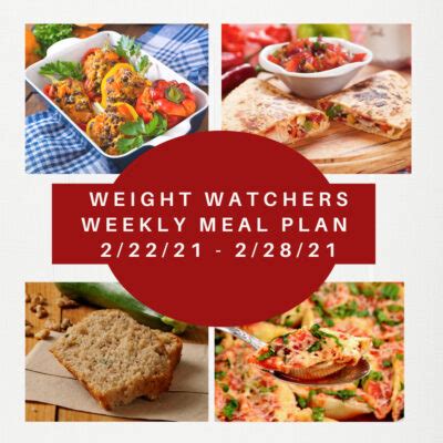 Free printable weekly calendar templates 2021 for microsoft word (.docx). Weight Watchers Weekly Meal Plan for Weight Loss 2/1-2/7