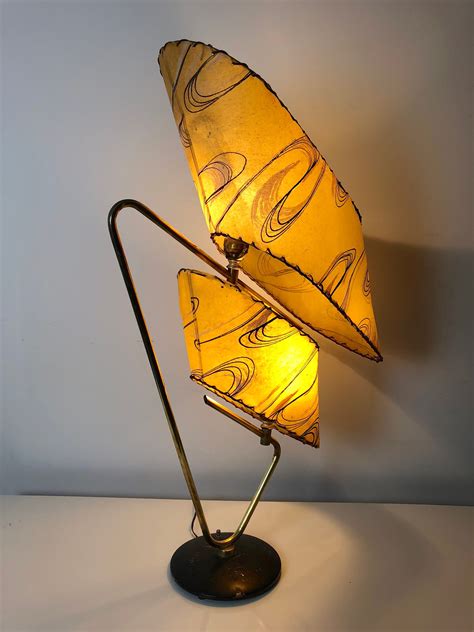 Vintage Atomic Table Lamp Attributed To Majestic 1950 S
