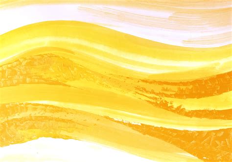 Wavy Yellow Watercolor Stroke Texture Vector Art At Vecteezy