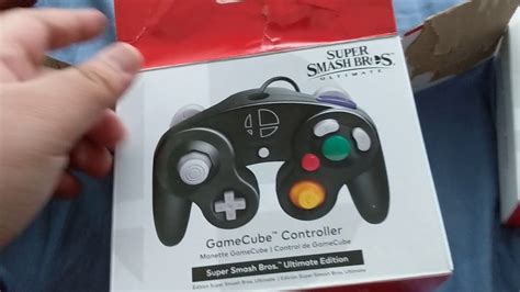 Gamecube Controller Ssbu Edition Controller Adapter Unboxing Youtube