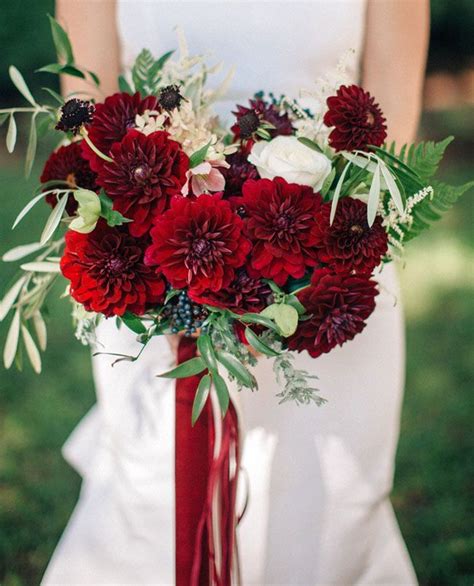 45 Deep Red Wedding Ideas For Fallwinter Weddings Deep Red Wedding