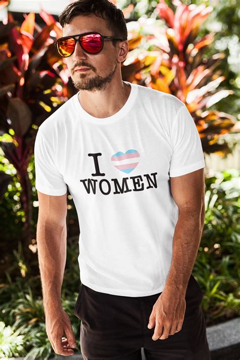 i love trans women trans flag heart t shirt etsy