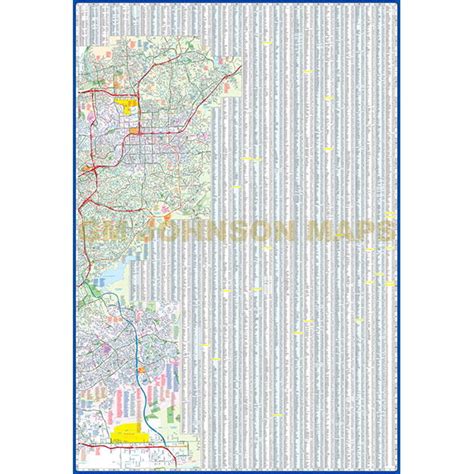 San Diego California Street Map Gm Johnson Maps