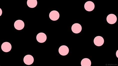 Wallpaper Pink Black Spots Polka Dots Light Pink Ffb C Px Px