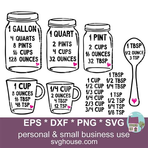 Coffee Mugs And Measuring Cups Svg Files