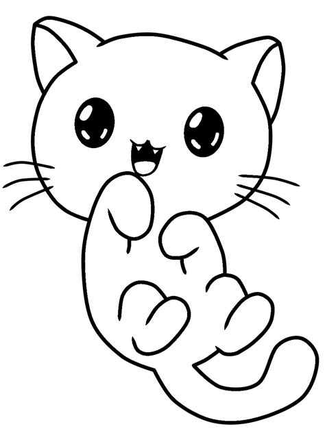 Gatos Para Colorear Kawaii Dibujos Para Colorear Gatos Kawaii Images