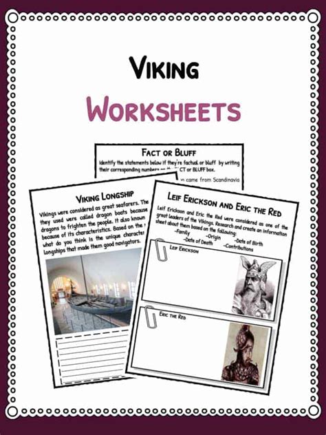 Viking Facts, Information & Worksheets For Kids | Teaching Resources