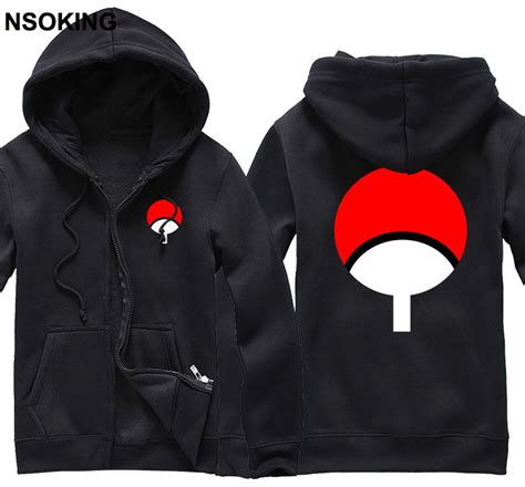 Wholesale New Naruto Sasuke Uchiha Hoodie Anime Jacket Caot Men Cotton
