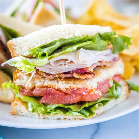 Turkey Club Sandwich Dinners Dishes And Desserts