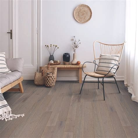 Liberty Floors 10mm X 127mm Smoked And White Oak Engineered Real Wood