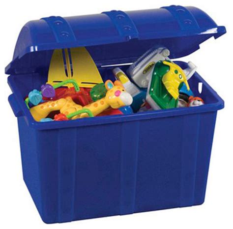 Ecr4kids Treasure Plastic Storage Chestorganizer For Kids Toys W Lid