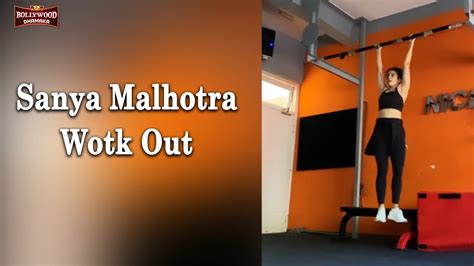 Sanya Malhotra Hard Work Out Bollywood Dhamaka Youtube