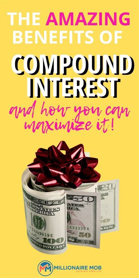 With compound interest, you work out the interest for the first period, add it to the total, and then calculate the interest for the next period. The Amazing Benefits of Compound Interest (And How to Maximize) | Compound interest, Money life ...