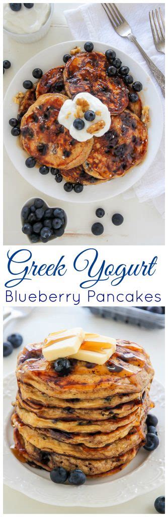 Whole Wheat Greek Yogurt Blueberry Pancakes Baker By Nature