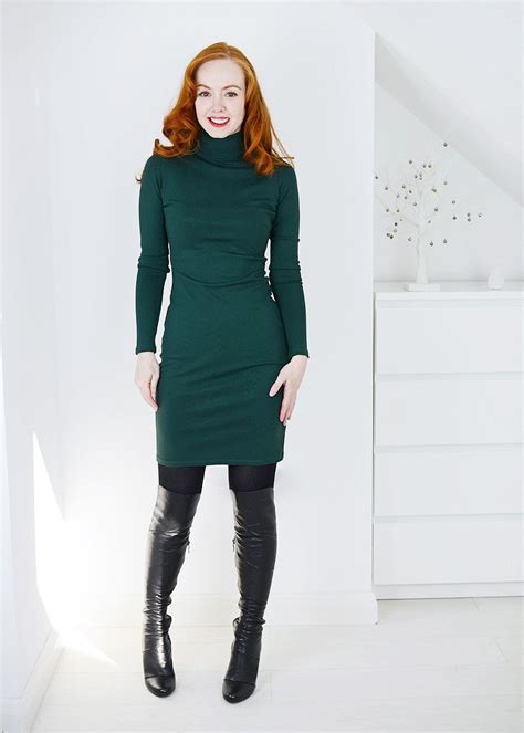How To Wear Over The Knee Boots With Skirts And Dresses