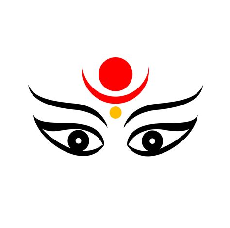 Shakti Face Vector Icon Lord Durga Face Icon 20291622 Vector Art At