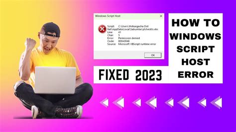Windows Script Host Error Windows 1011 Startup Checkvbs Error
