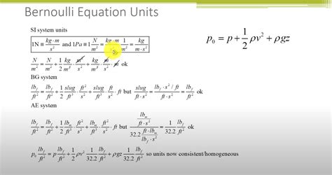 Bernoulli S Equation And Unit Conversion Strategies Unit 4c Pemy Consulting