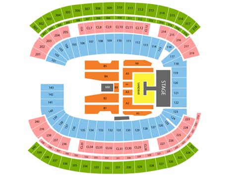 Gillette Stadium Seating Map Rows