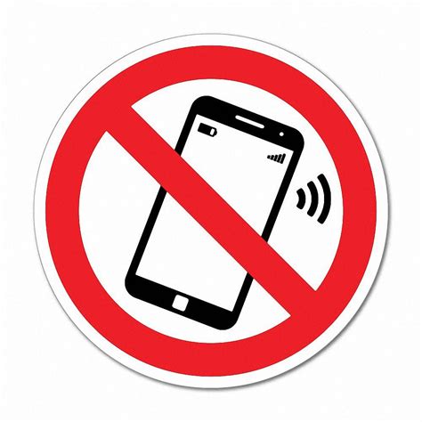 No Mobile Phone Sign Business Sticker Decal Safety Sign Car Vinyl