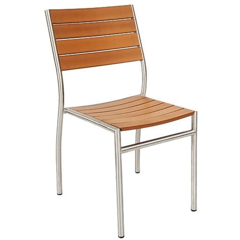 All furniture assembly no charge. Stainless Steel Patio Chair with Plastic Teak Seat and Back