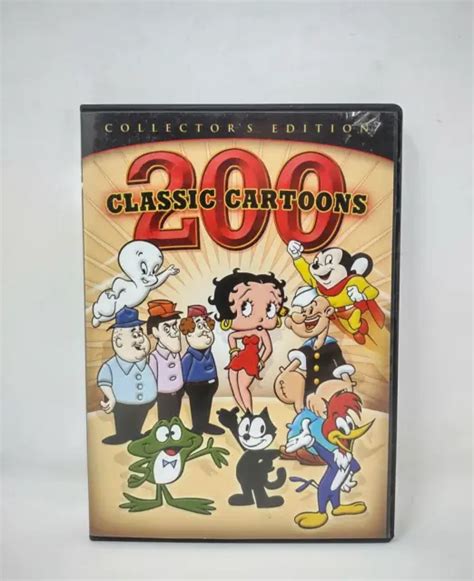 200 Classic Cartoons Collectors Edition Dvd 4 Disc Set Tested 699