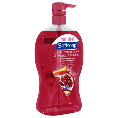 Softsoap Moisturizing Body Wash Pump Pomegranate And Mango 32 Ounce