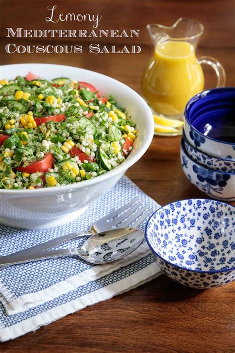 This lemony cucumber couscous salad is so fast, so easy, and so refreshing! Lemony Mediterranean Couscous Salad | Recipe | Couscous ...