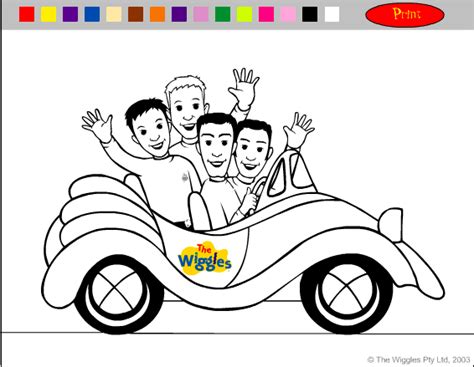 Colour In Online The Big Red Car Wigglepedia Fandom