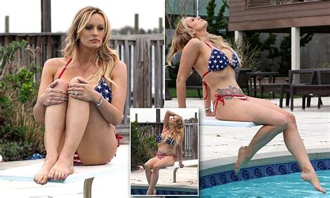 Stormy Daniels Shows Her Patriotic Pride As She Lounges Poolside Daily Mail Online