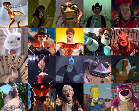 But any true animation connoisseur should be able to recognize how wonderful the following films are, though most will struggle to name every one. Animated Movie Villains by Voice Over Actors Quiz - By ghcgh