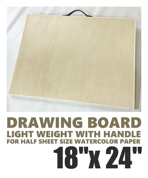 Artist Watercolor Drawing Board With Carrying Handle 18 X 24 Inches