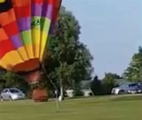 Viral Video Shows Hot Air Balloon Slamming Into The Ground Due To