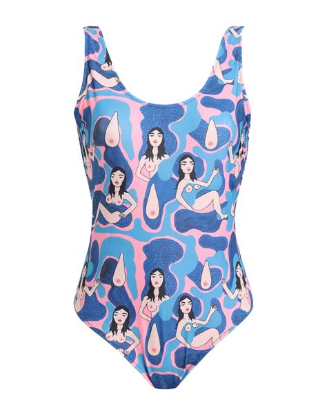 oas one piece swimsuits in blue modesens