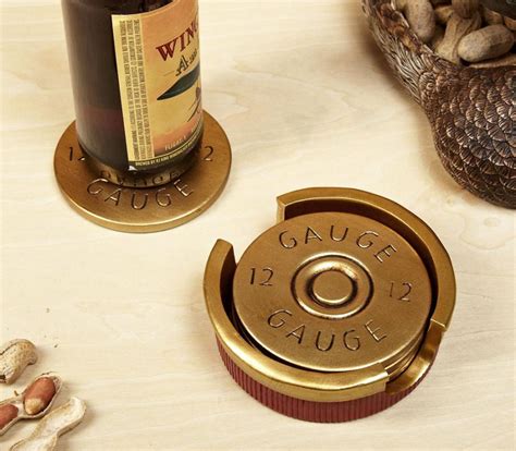 If you'd rather enjoy your holiday instead of racking your brain for valentine's gift ideas for hunters, you've come to the right place! Giant Shotgun Shell Coasters