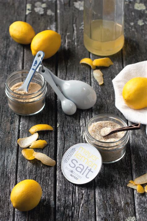 Meyer Lemon Citrus Salt Simple Syrup Powdered Pectin And Scrub