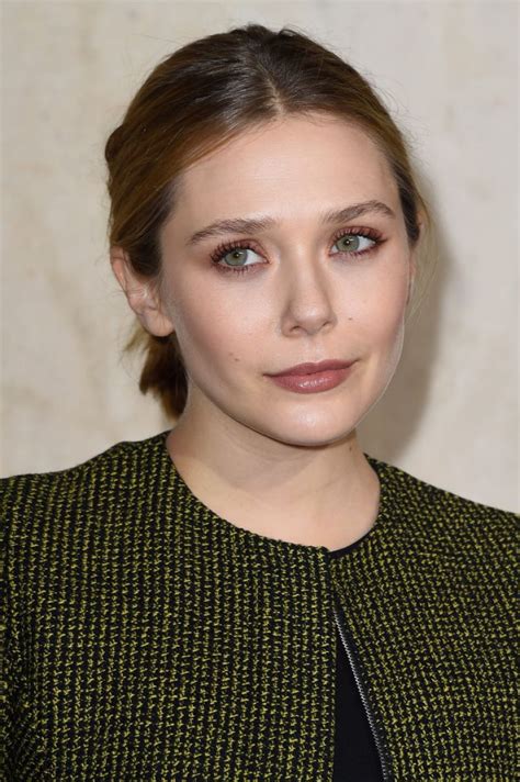 Elizabeth Olsen Christian Dior Fashion Show In Paris January 2015