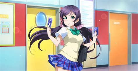 Wallpaper Anime Girl School Uniform Pretty Eyes Green Love Live