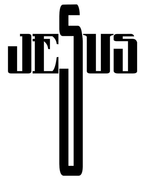 Jesus On The Cross Svg Png Dxf Cricut Silhouette Mono