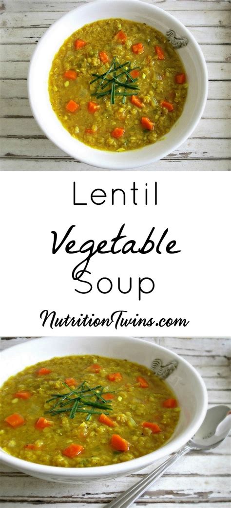 The lentil (lens culinaris or lens esculenta) is an edible legume. Lentil Vegetable Soup | Nutrition Twins