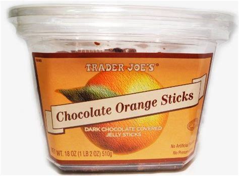 Trader Joes Chocolate Orange Sticks Dark Chocolate Covered Jelly