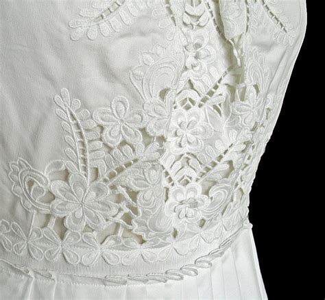 Elie Tahari White Embroidered Charlotte Dress Nwt Us