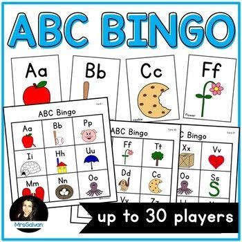 Alphabet bingo directions · cut out the alphabet cards. Alphabet Bingo Game for Letter Names and Beginning Sounds ...