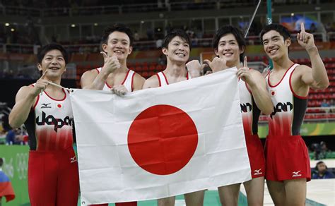 Japan Mens Gymnastics Team Strikes Gold Over Russia China The Japan