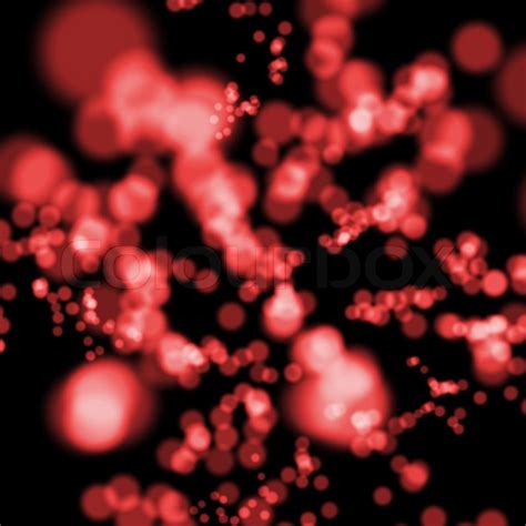 Abstract Red Blurry Dotted Lights Stock Image Colourbox