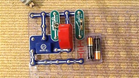 Electronic Snap Circuits Build Project 16 Momentary Alarm Youtube