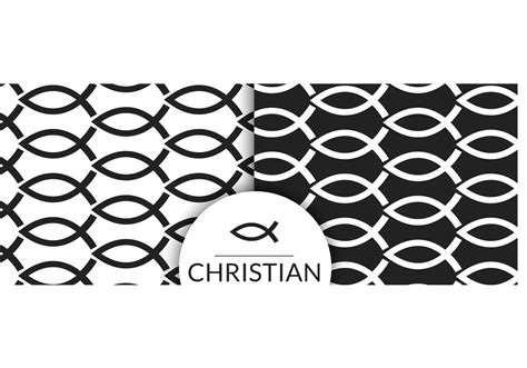 Free Christian Fish Symbol Seamless Pattern 92841 Vector Art At Vecteezy